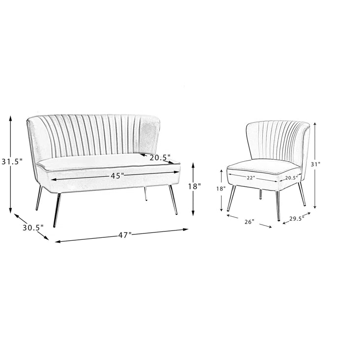 Euclid 4 Seater Sofa Set