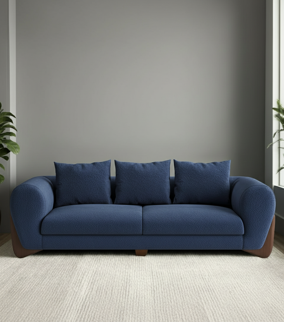 Daniel Boucle 3 Seater Sofa