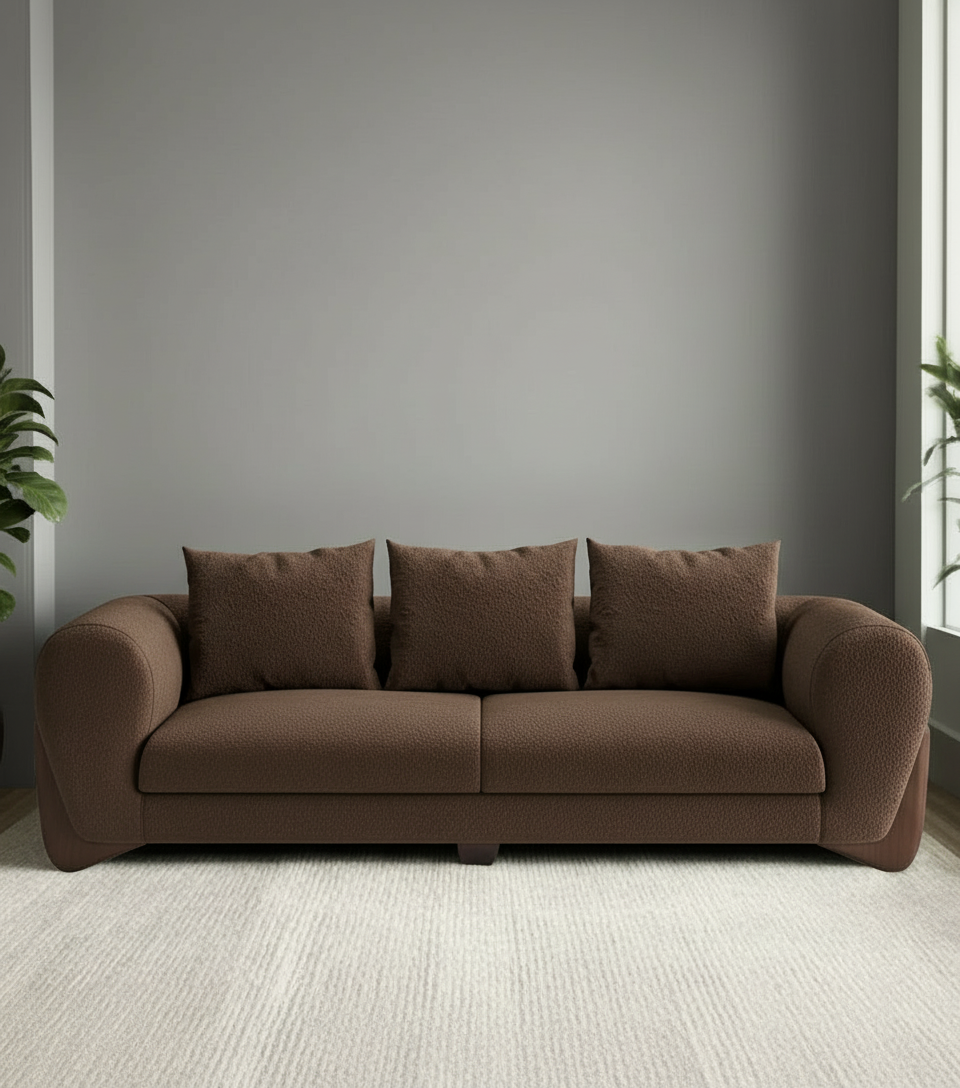Daniel Boucle 3 Seater Sofa