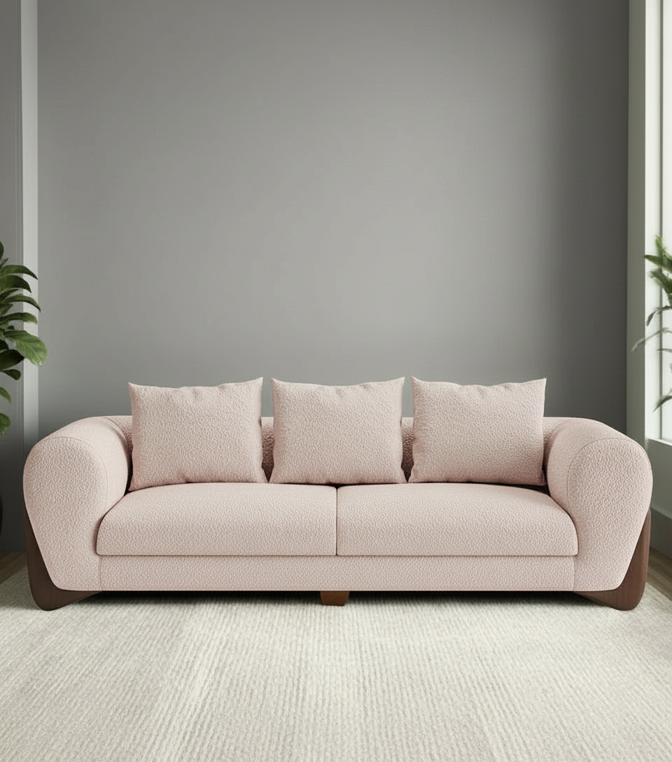 Daniel Boucle 3 Seater Sofa