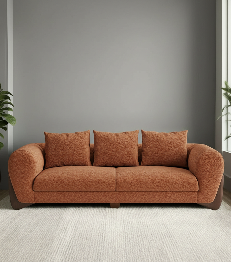 Daniel Boucle 3 Seater Sofa