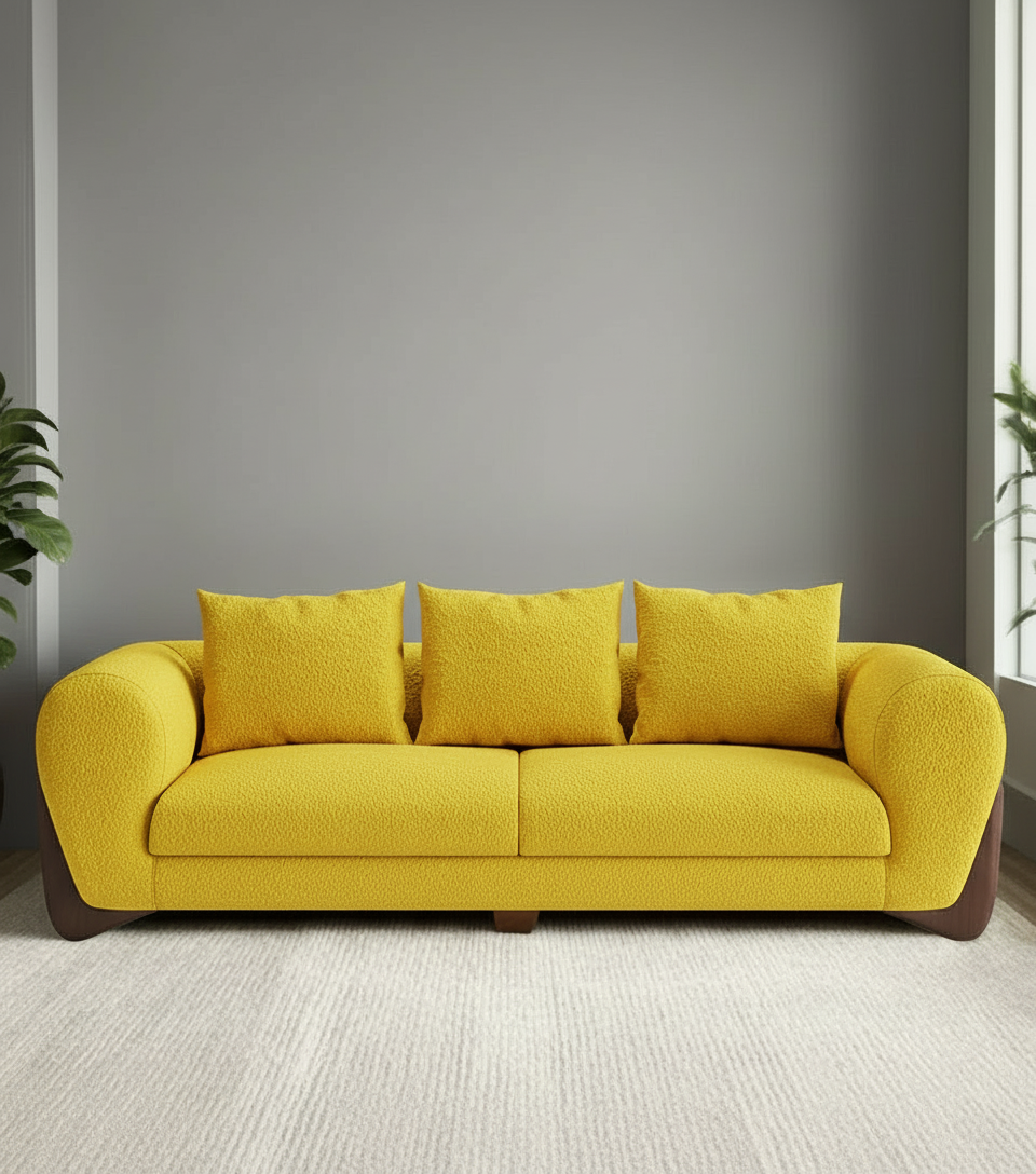 Daniel Boucle 3 Seater Sofa