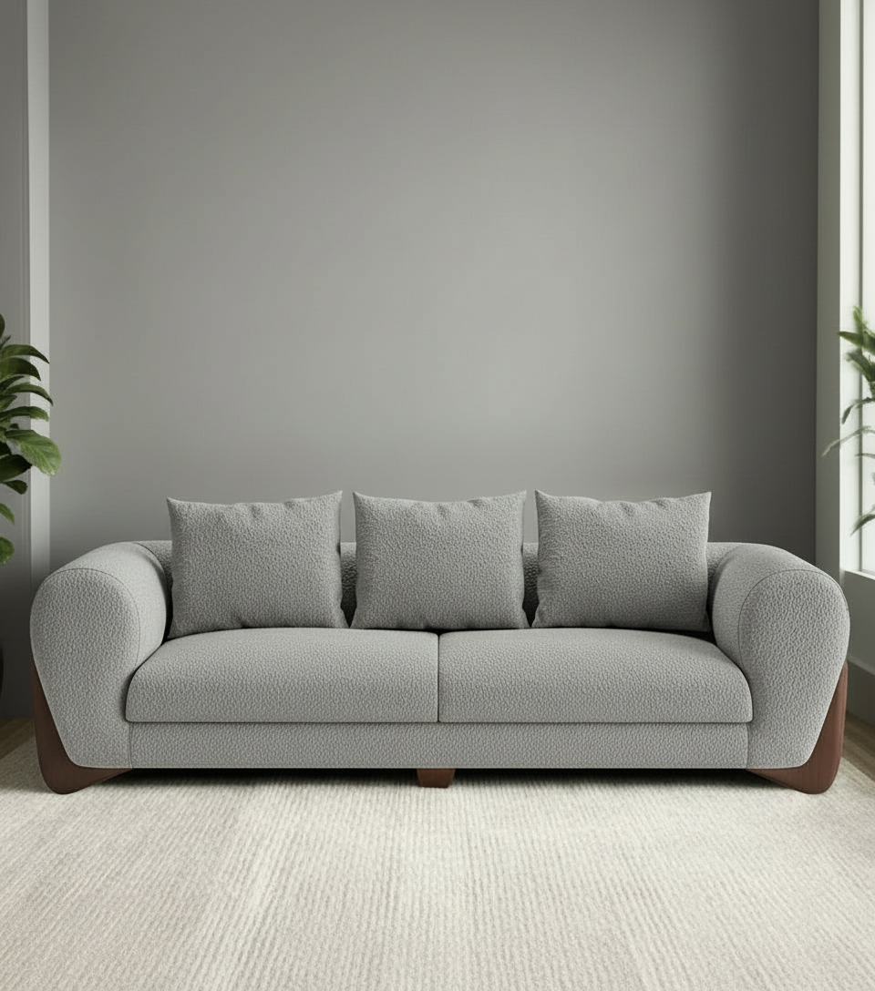 Daniel Boucle 3 Seater Sofa