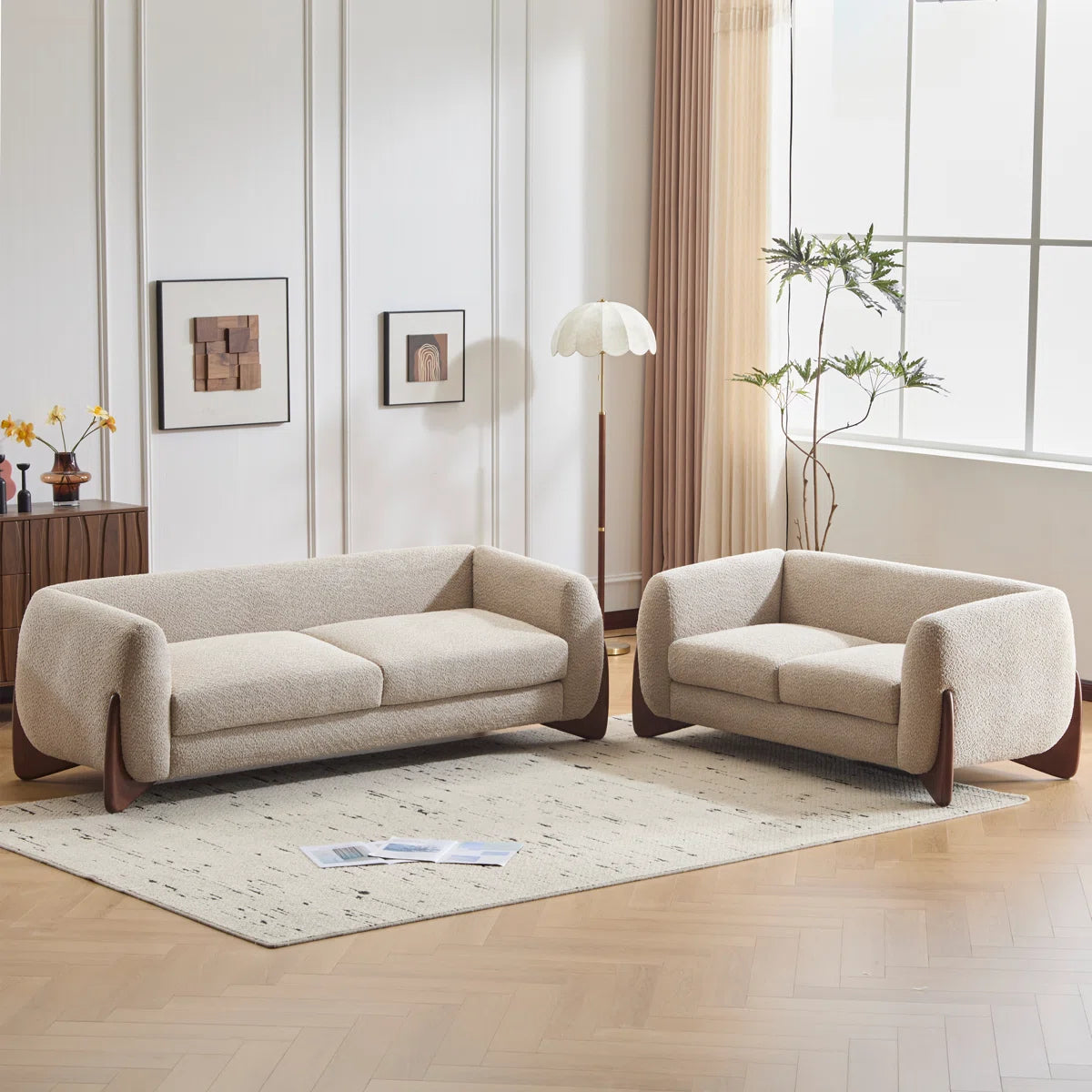 Mariyan 5 Seater Boucle Sofa