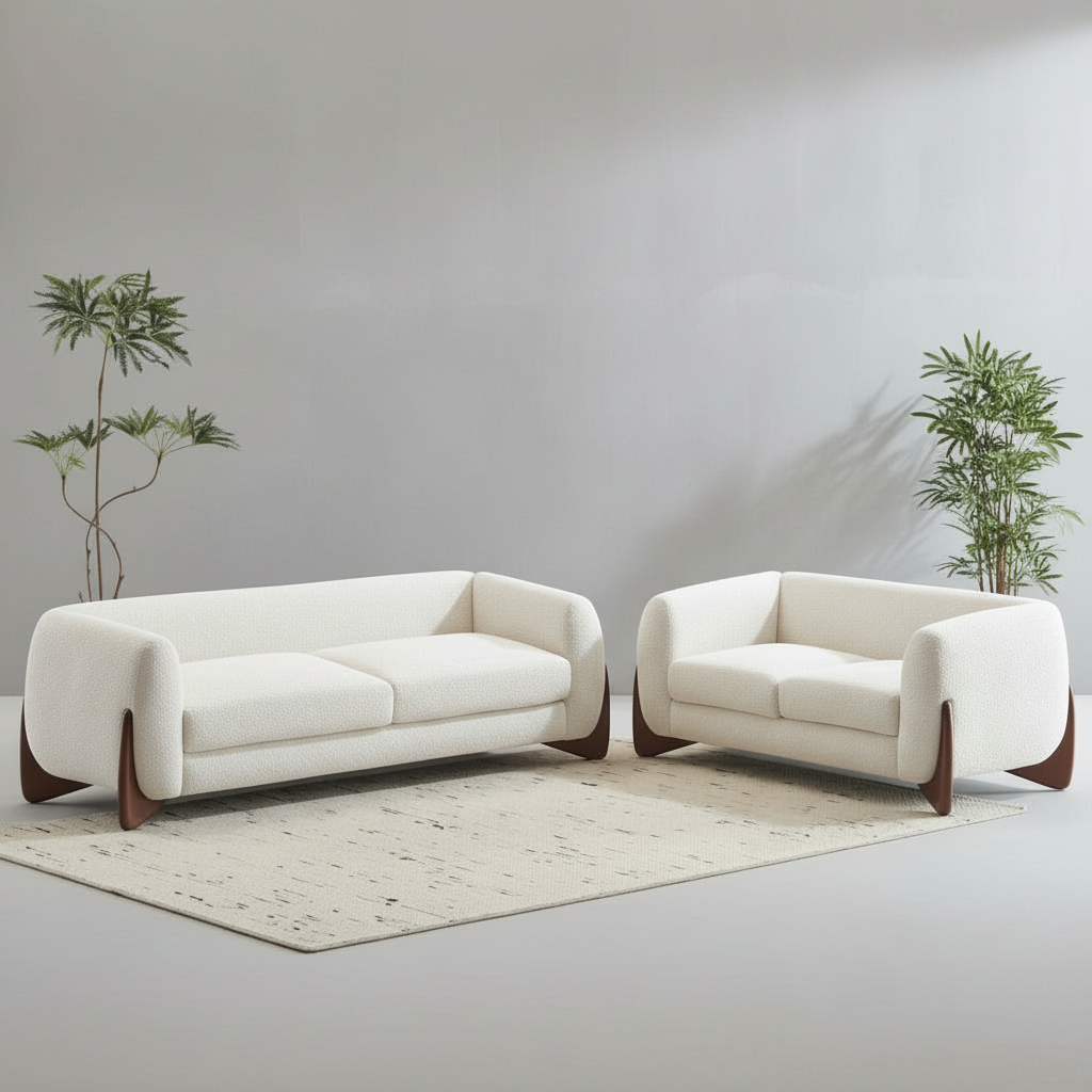 Daniel Boucle 5 Seater Sofa