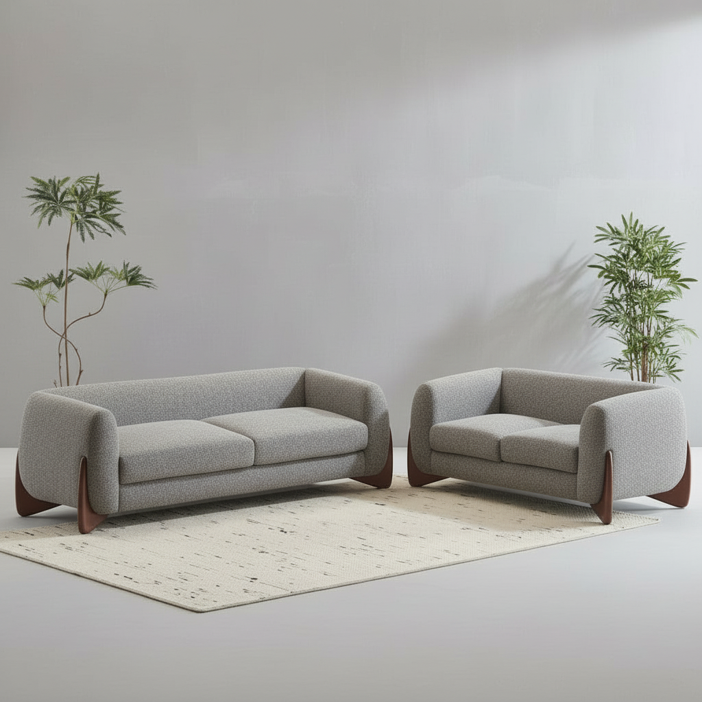 Daniel Boucle 5 Seater Sofa