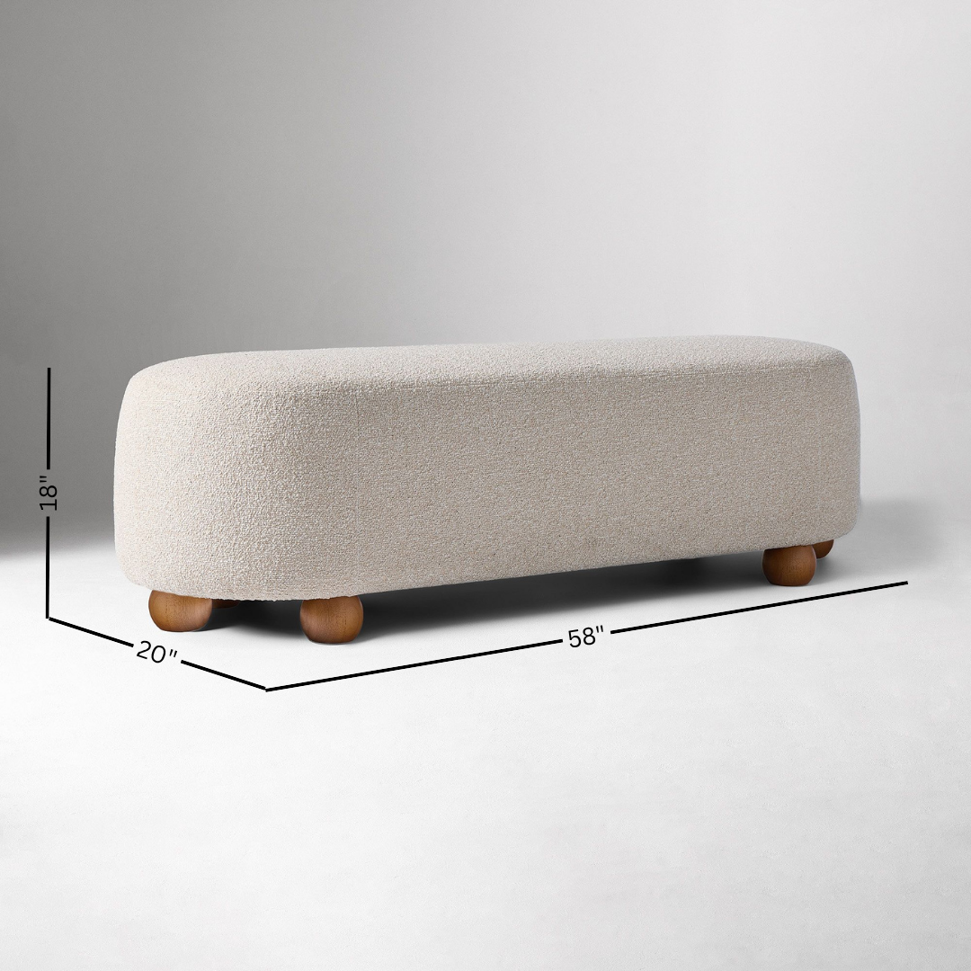 Thalia Boucle Bench