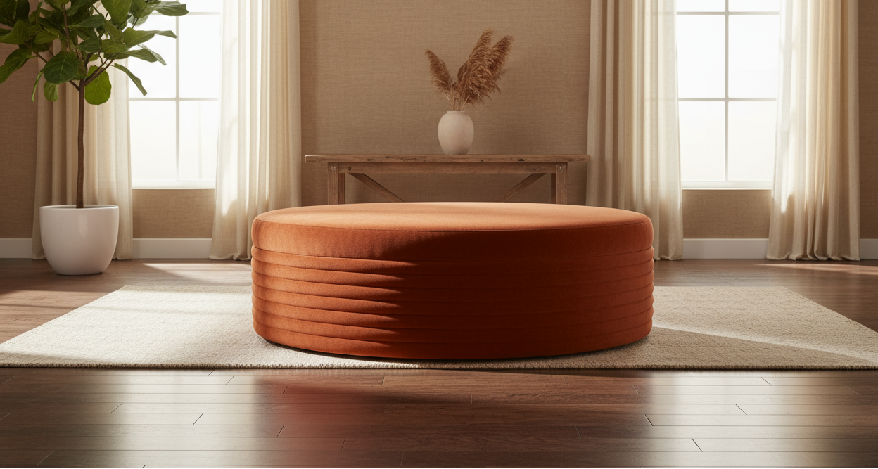 slideshow banner for Vessel theme "Ottoman in rust color" with beautiful background, no text on image